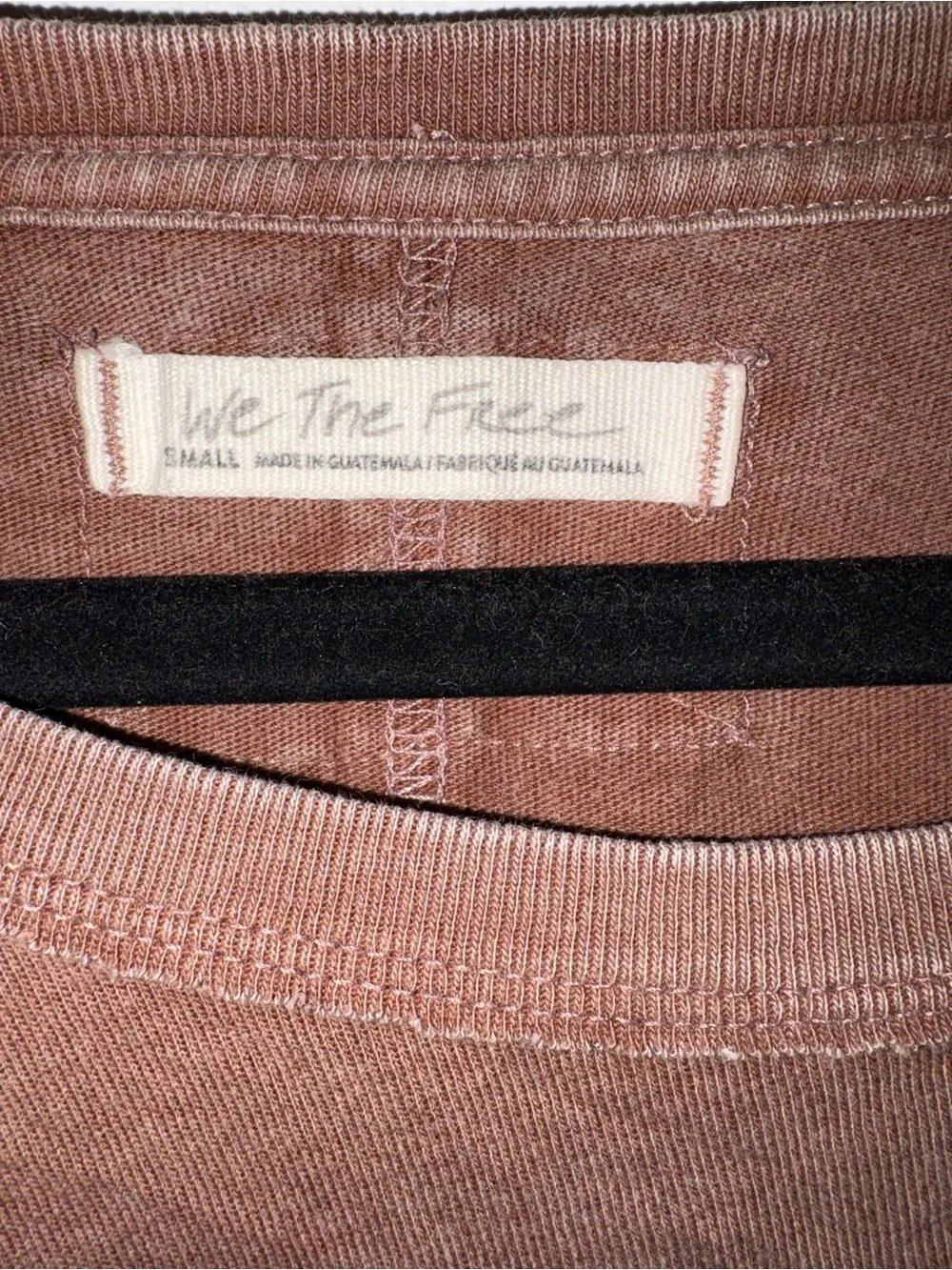Free People Brown Long Sleeve Pocket Tee